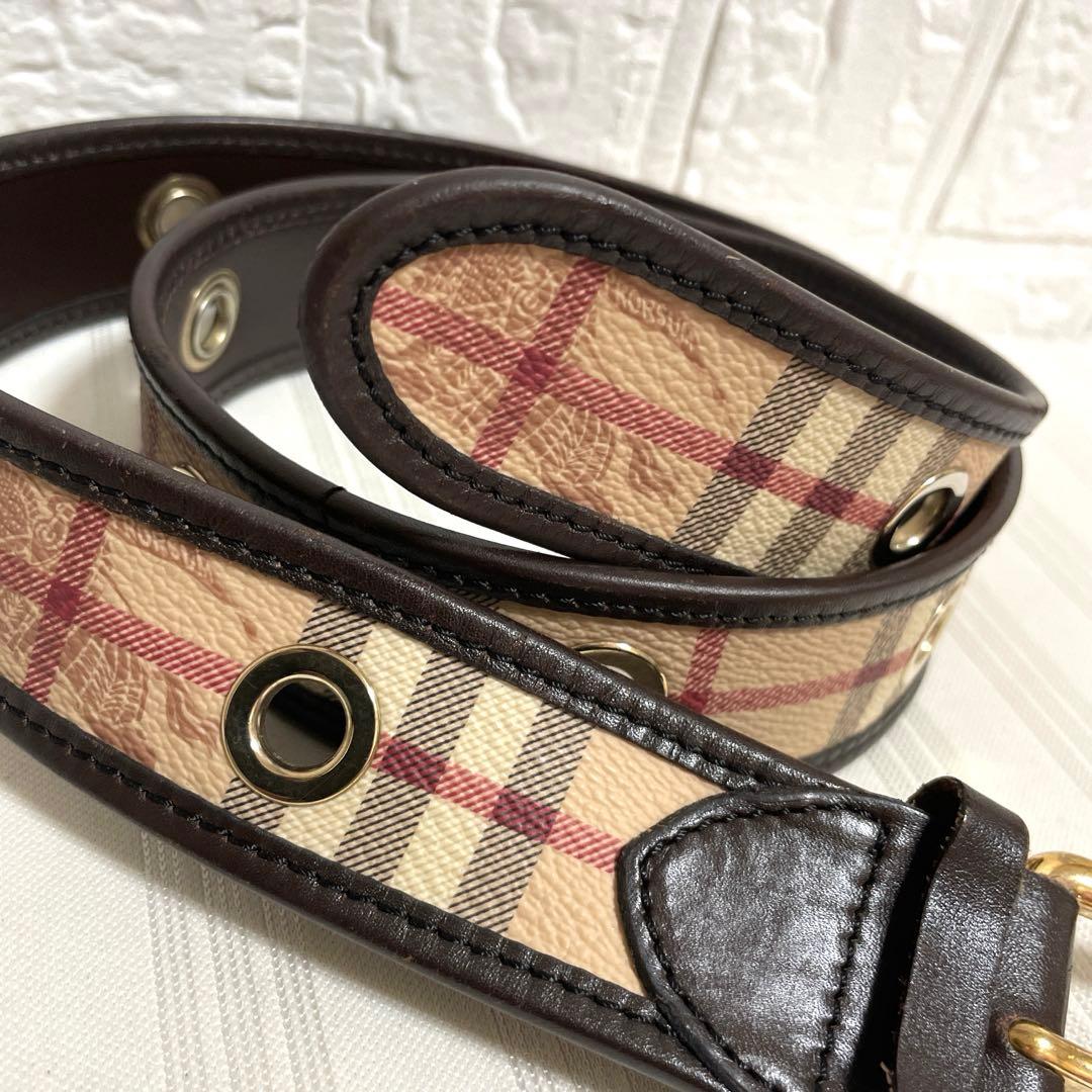 バーバリー BURBERRY ノバチェック シャドーホース ベルト イタリア製