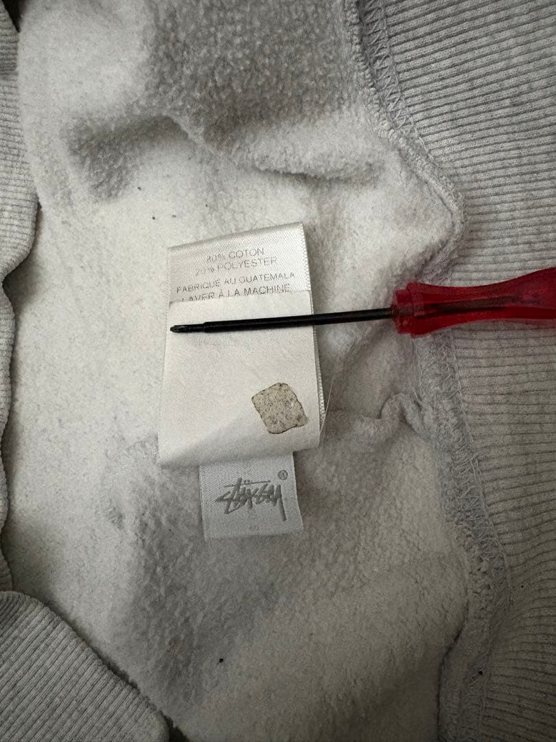 ステューシー ストックロゴ トレーナー グレー L