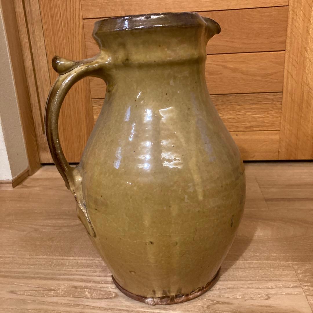 民芸　大きな　水差し　珍しい