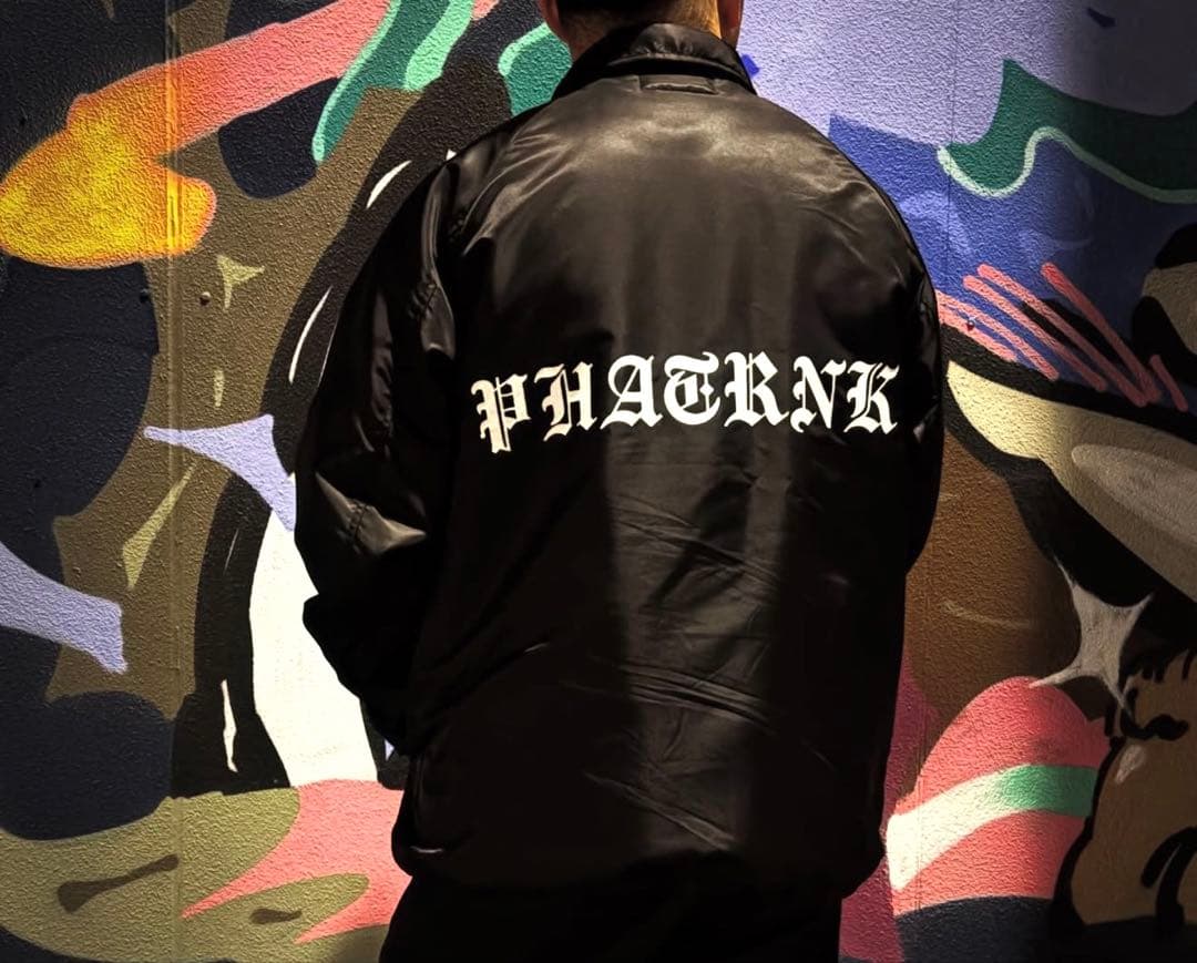 PHATRNK ブラック ナイロン ジャケット XL ファットランク