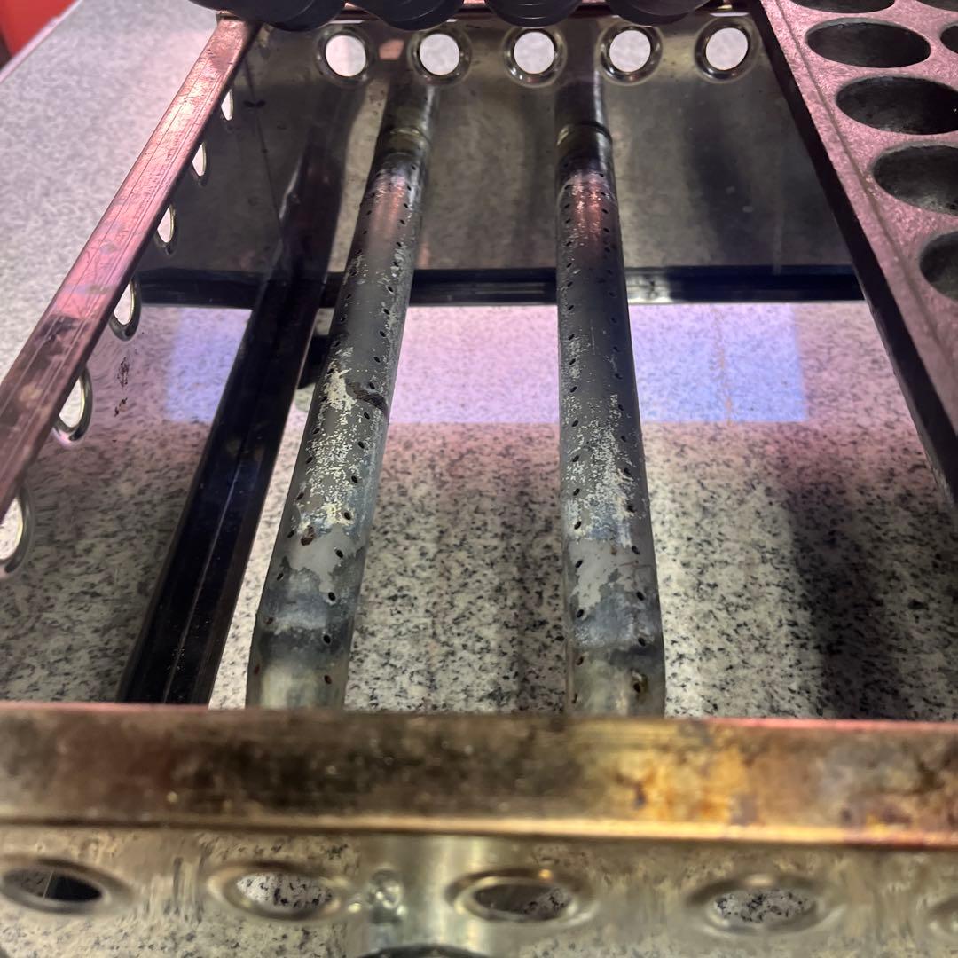 IKK プロパン たこ焼き器 28穴×2連 LPガス 鉄鋳物 業務用 格安