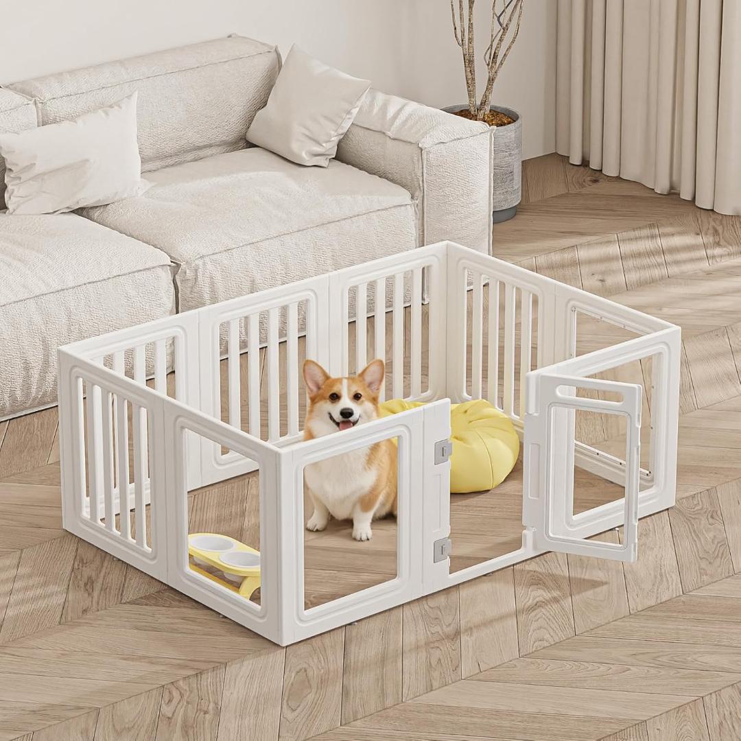 新品 透明アクリル ペットサークル 高さ60cm 自由に連結