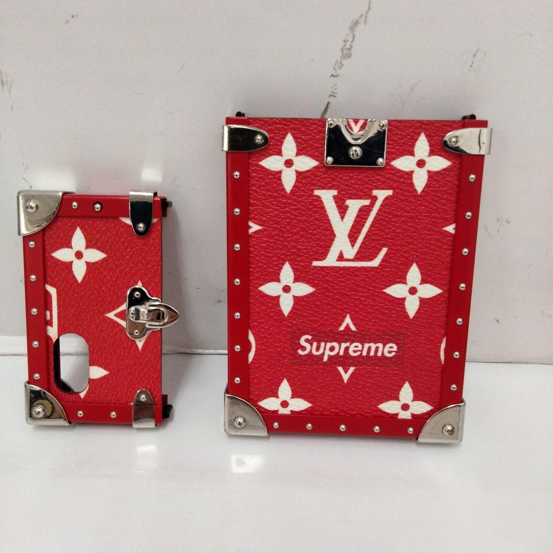 KM069 ルイヴィトン 美品 iPhoneケース モノグラム シュプリーム