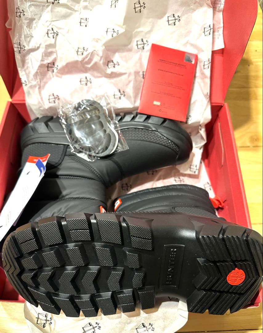 新品超人気 HUNTER スノーブーツ ショート (24cm) 防寒防水