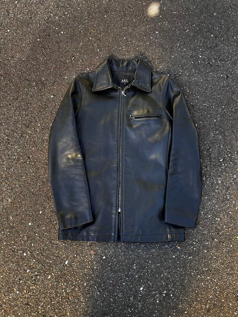 a.p.c アーペーセー　レザージャケット　ライダース　フランス製