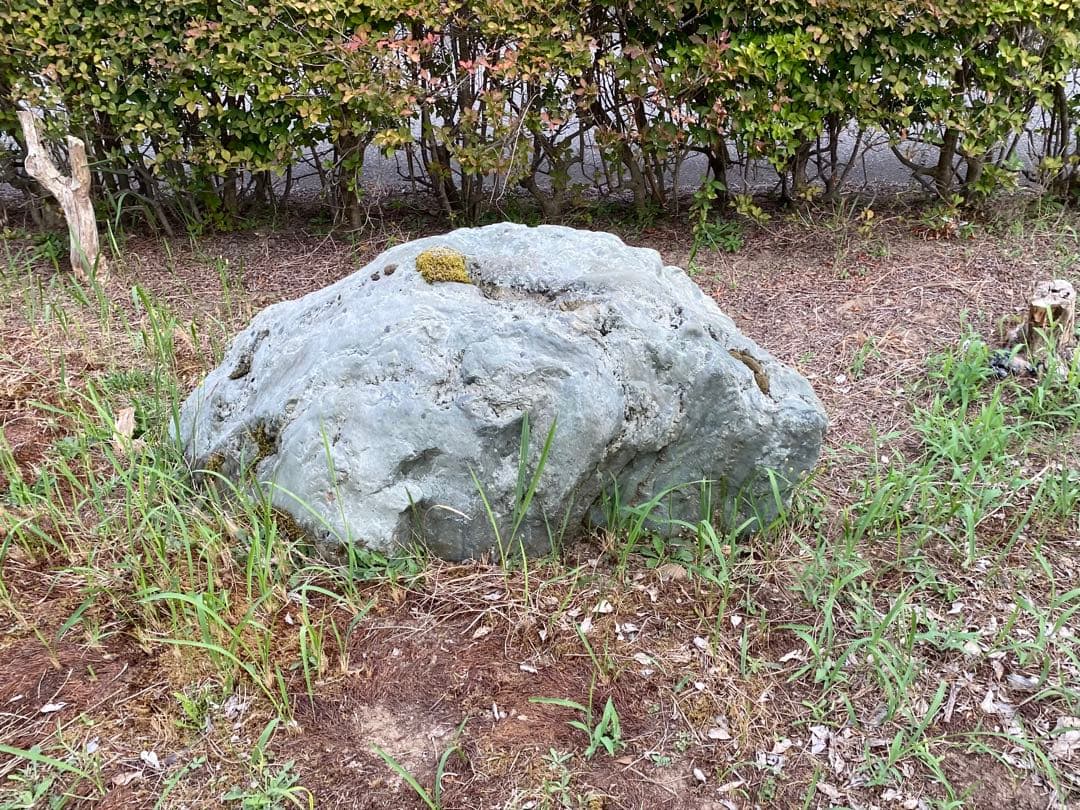 灰色 庭石 大 約140×40×50㎝ 苔付【石川県引き取り限定】まとめ割