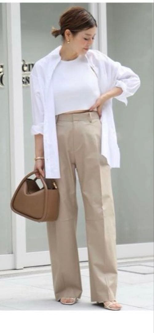 Deuxieme Classe TUCK CHINO ワイドパンツ