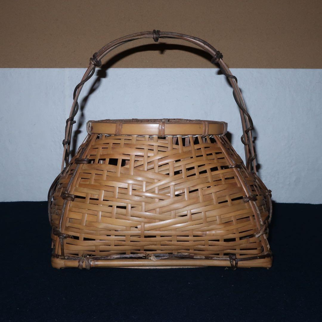 【茶道具】宗全籠　花入　桐箱付き