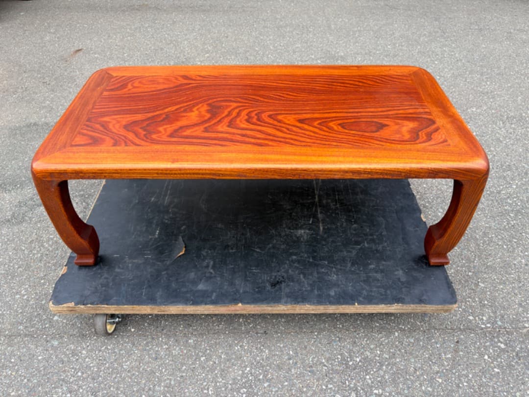 松本民芸家具　座卓　ローテーブル　指物　うるし　昭和レトロ　f921