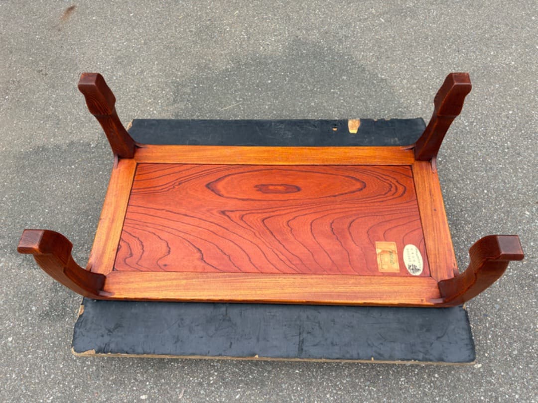 松本民芸家具　座卓　ローテーブル　指物　うるし　昭和レトロ　f921