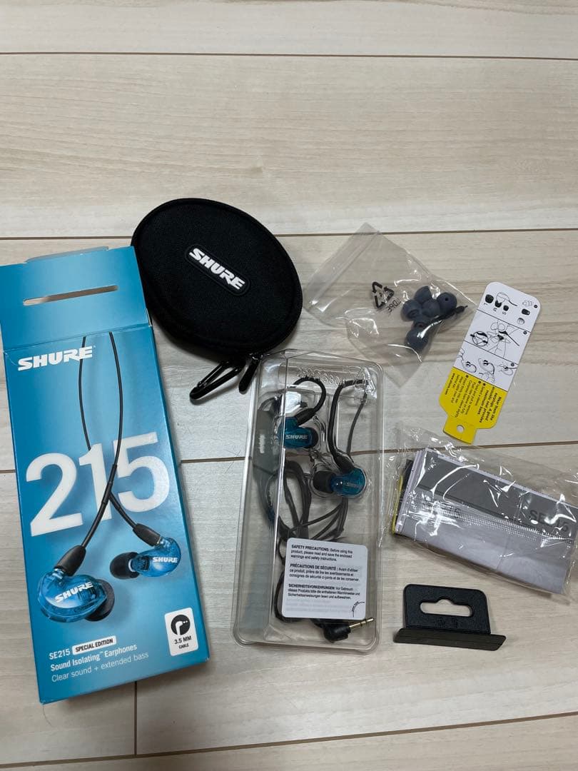 SHURE 215 SE有線イヤホン リケーブル可能