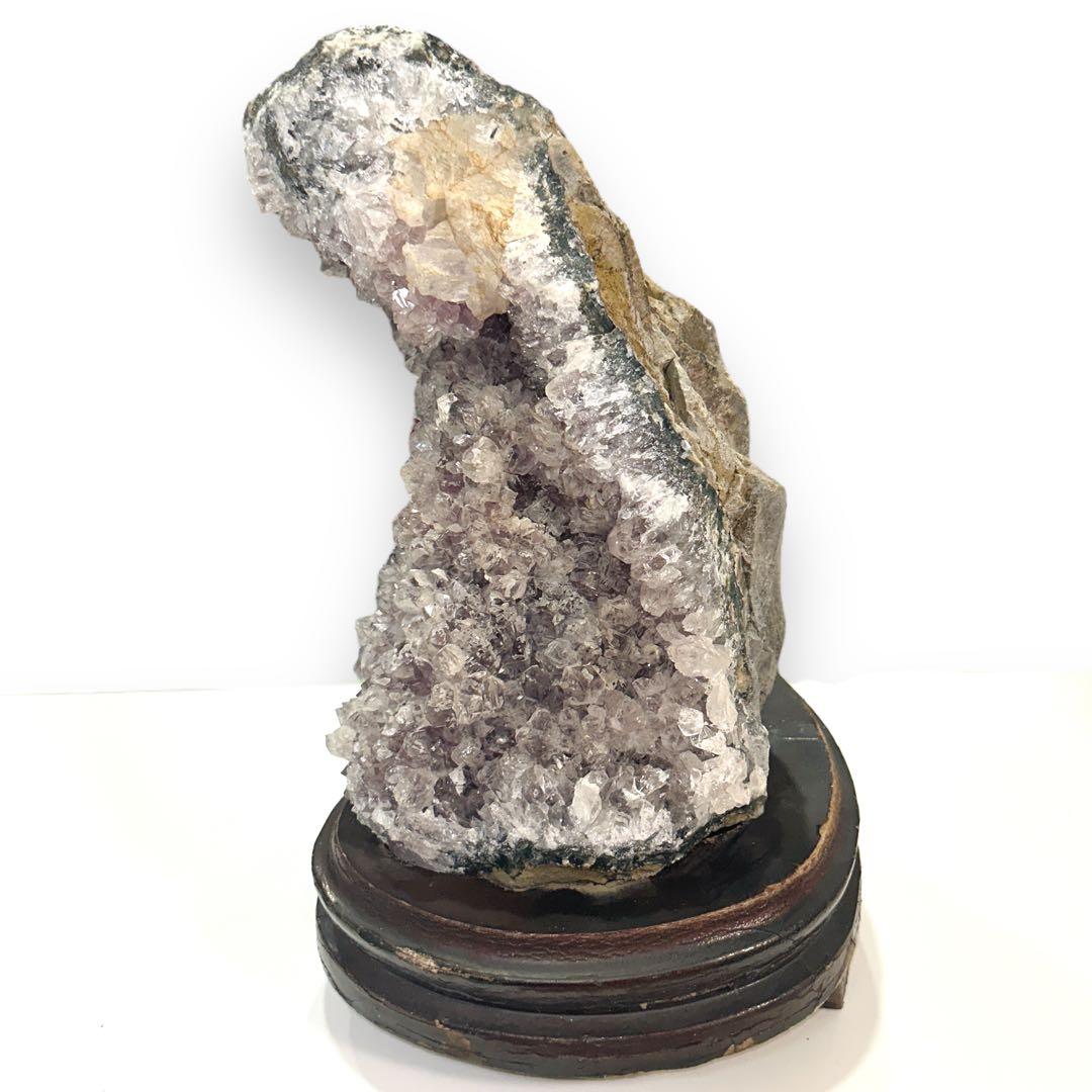 天然石 アメジスト 置物 約7キロ クリスタル 2月 誕生石 水晶