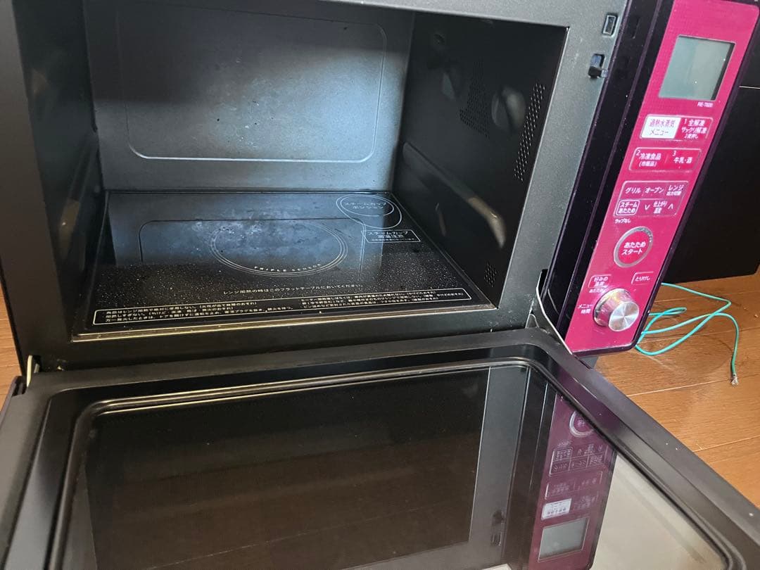 動作確認ＯＫ　ＳＨＡＲＰ シャープ 加熱水蒸気オーブンレンジ ＲＥ-Ｔ８２０-Ｒ