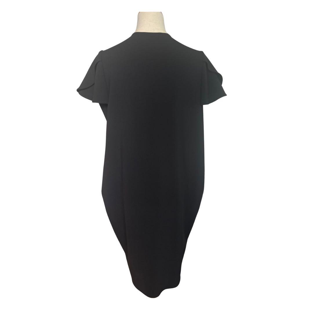 【美品】YOKO CHAN＊ペタルスリーブワンピース＊40サイズ＊ブラック