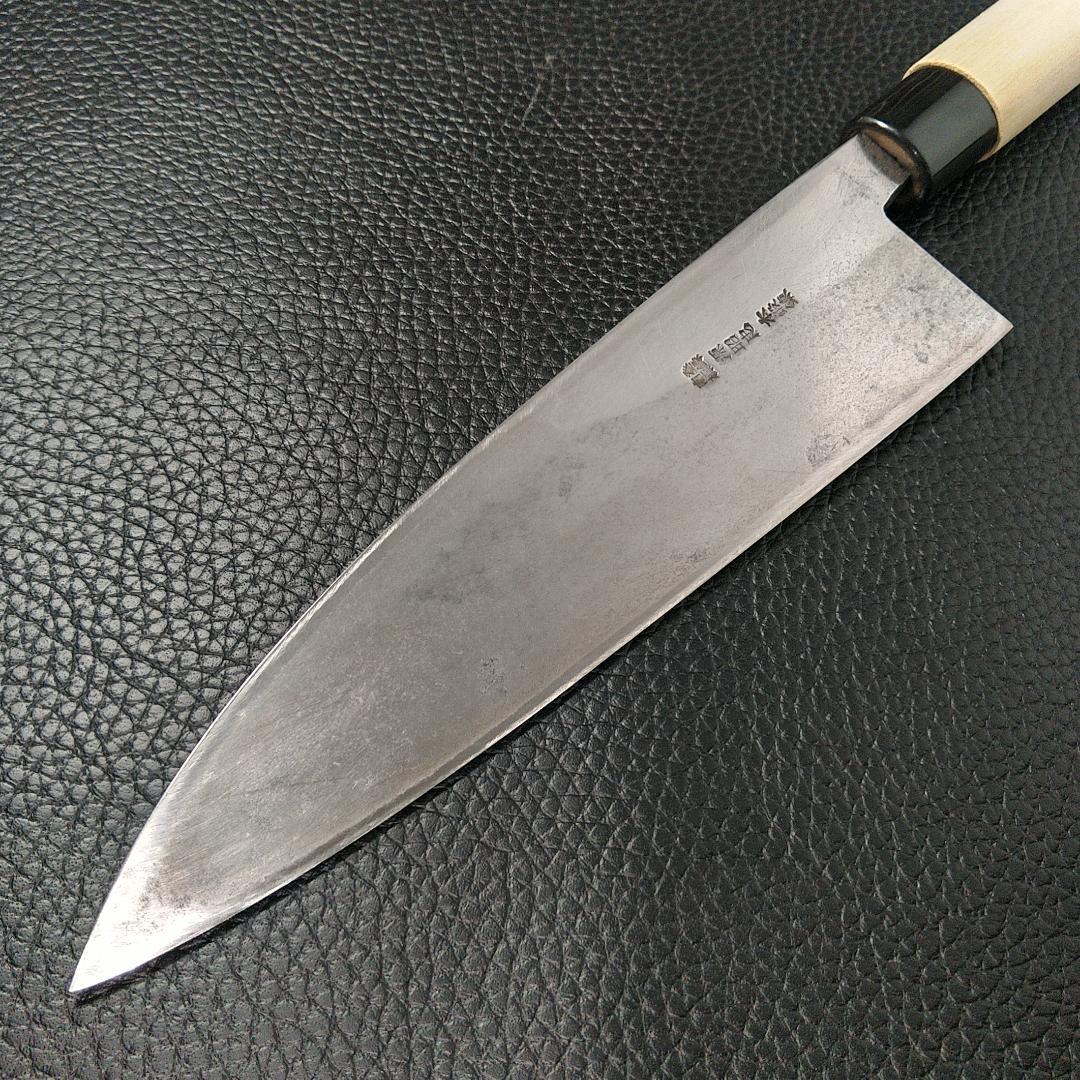 【希少】源昭忠 大出刃包丁 右利き用 刃渡り約240㎜ 研ぎ済