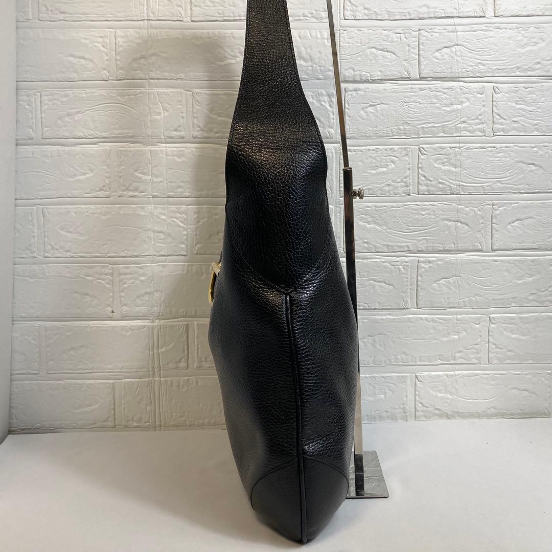 【極美品】HIGH-CLASSハイクラス　ワンショルダーバッグ　レザー　ブラック