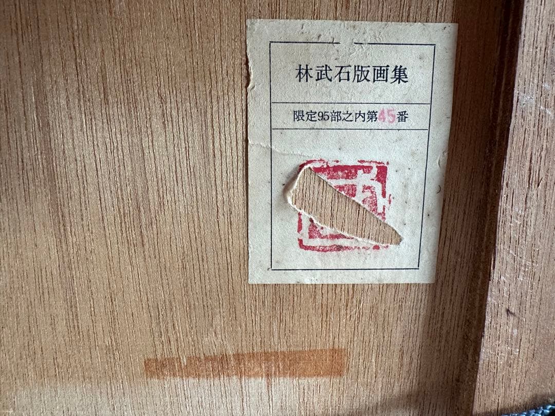 ⭐️【林武】裸婦　限定品　石版画集　45/95 【額付き】