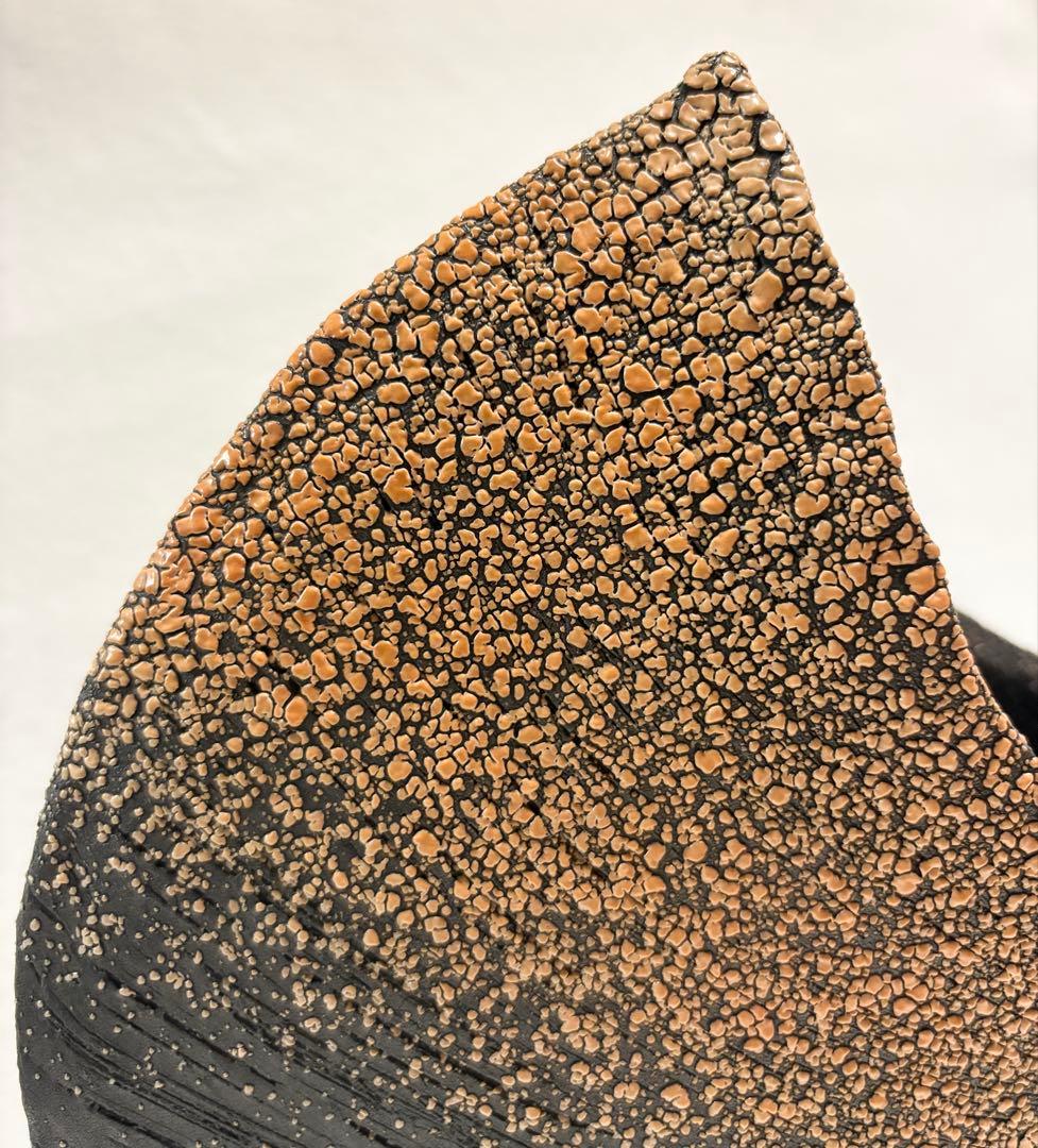 信楽焼 花瓶 花入 花器 華道具 月モチーフ MOON 陶芸 信楽