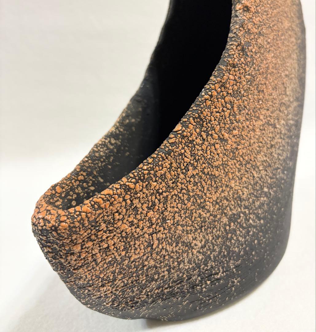 信楽焼 花瓶 花入 花器 華道具 月モチーフ MOON 陶芸 信楽