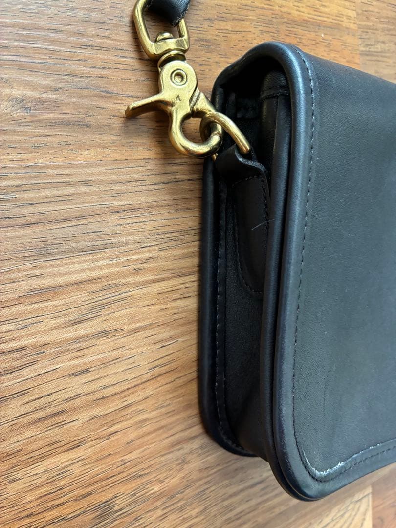 COACH オールドコーチ ショルダーバッグ 黒 ターンロック レア　USA製