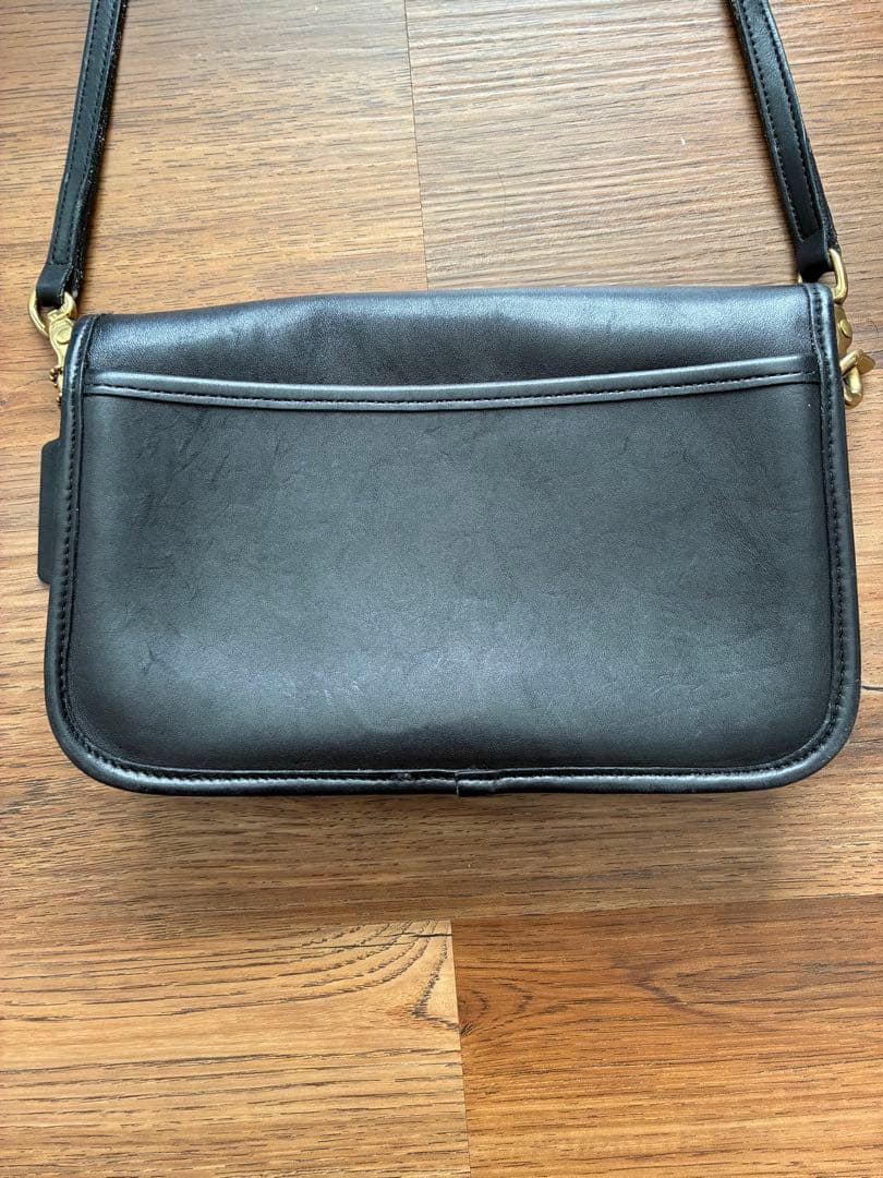 COACH オールドコーチ ショルダーバッグ 黒 ターンロック レア　USA製