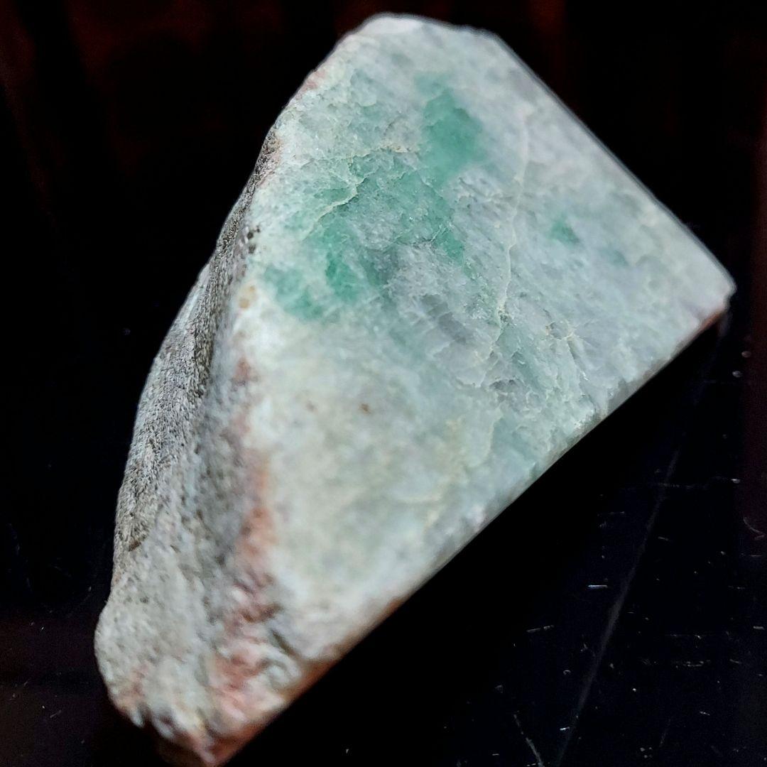 スッキリしたグレーが綺麗✨ 大きな本翡翠 JADEITE 原石 表面磨き 531