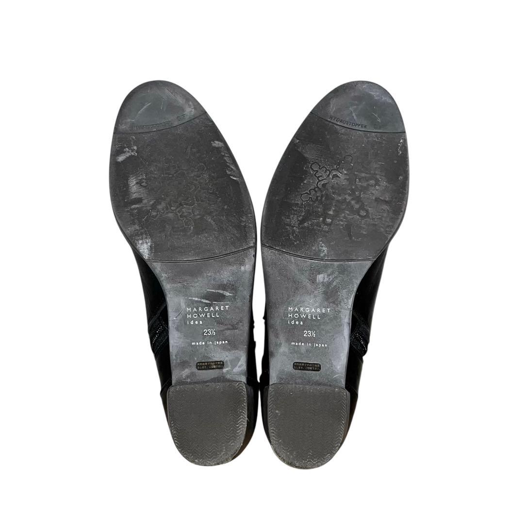 【極美品】◾️マーガレットハウエル◾️ショートブーツ◾️サイドジップ◾️レザー◾️ブラック