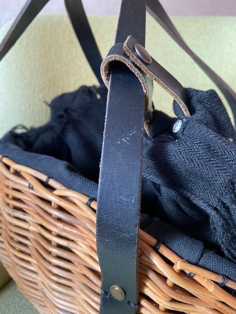 エバゴス ebagos かごバッグ　ブラック