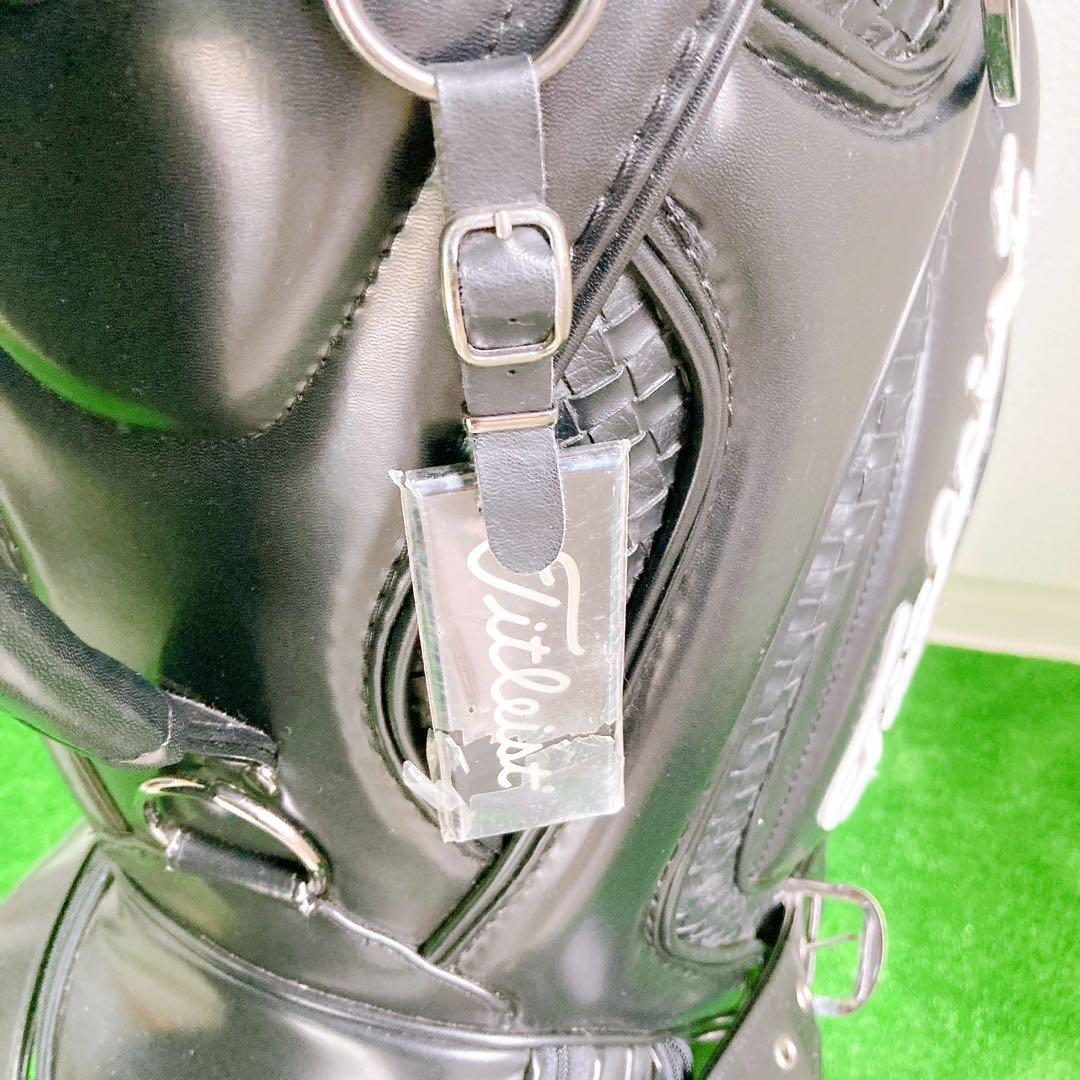 Titleist キャディバッグ CB110-BK 3点式 PVCレザー 希少