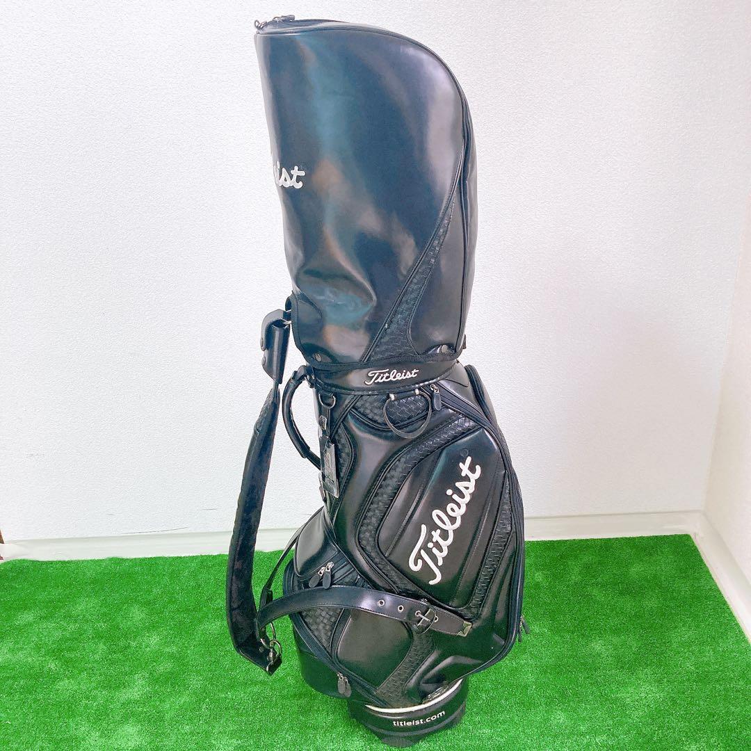 Titleist キャディバッグ CB110-BK 3点式 PVCレザー 希少