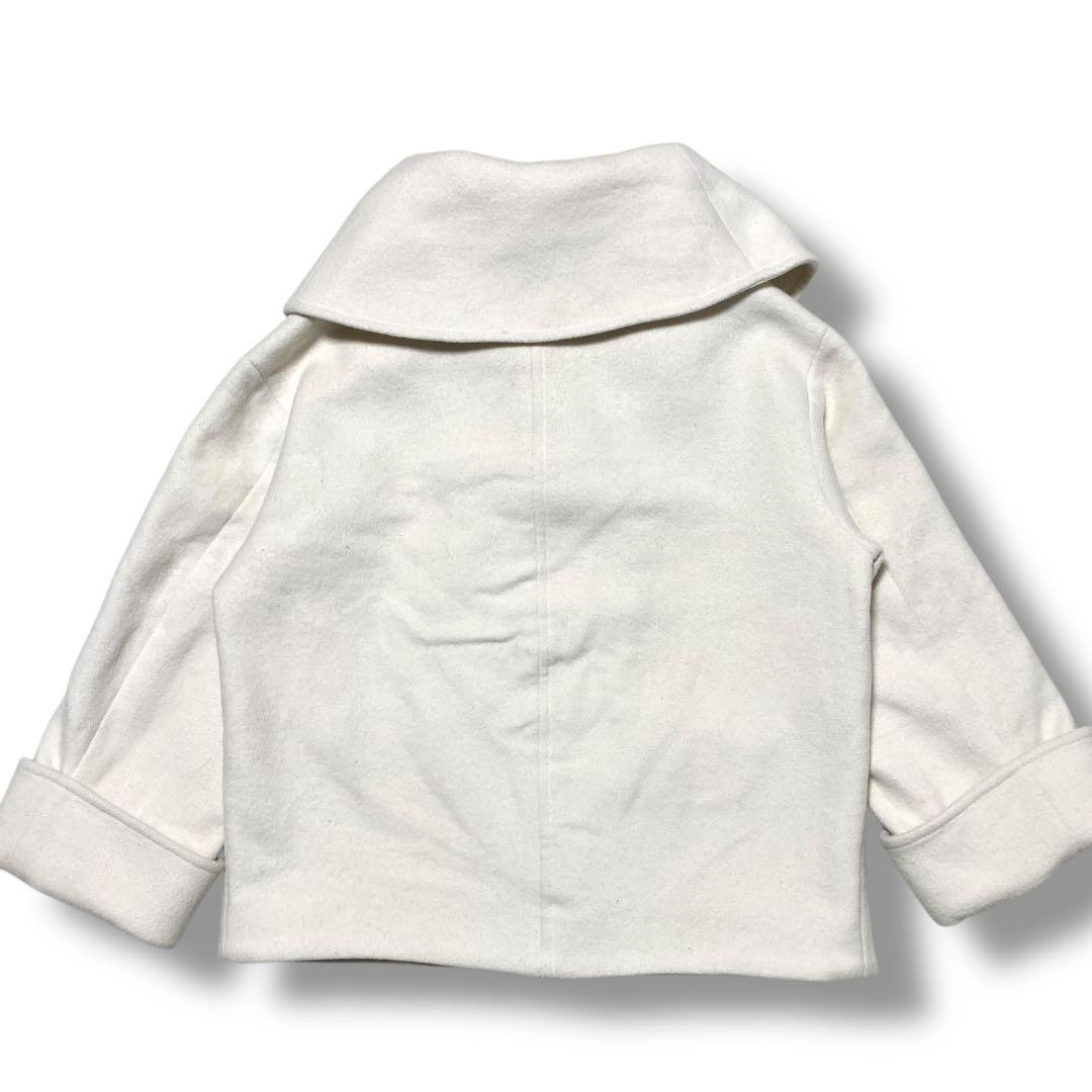 23AW✨ セルフォード ビッグカラーショートコート ウール アイボリー F