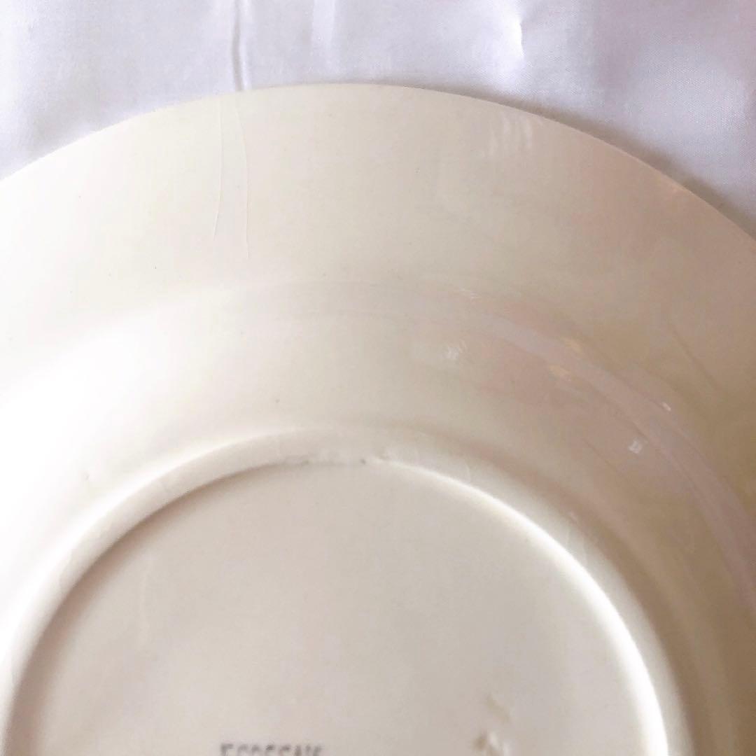 クレイユエモントロー HBCM スーププレート　D フランスアンティーク食器