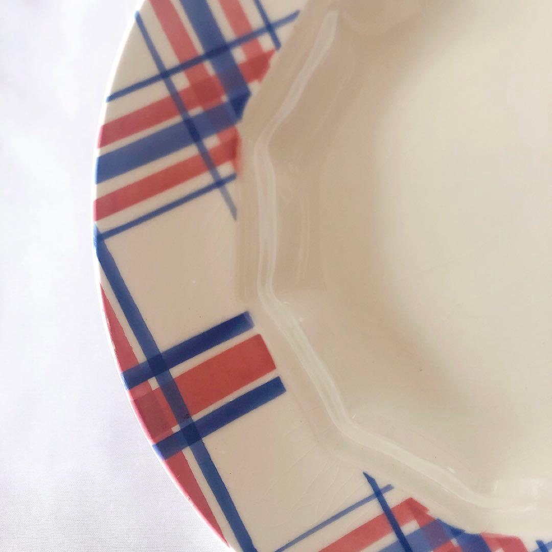 クレイユエモントロー HBCM スーププレート　D フランスアンティーク食器