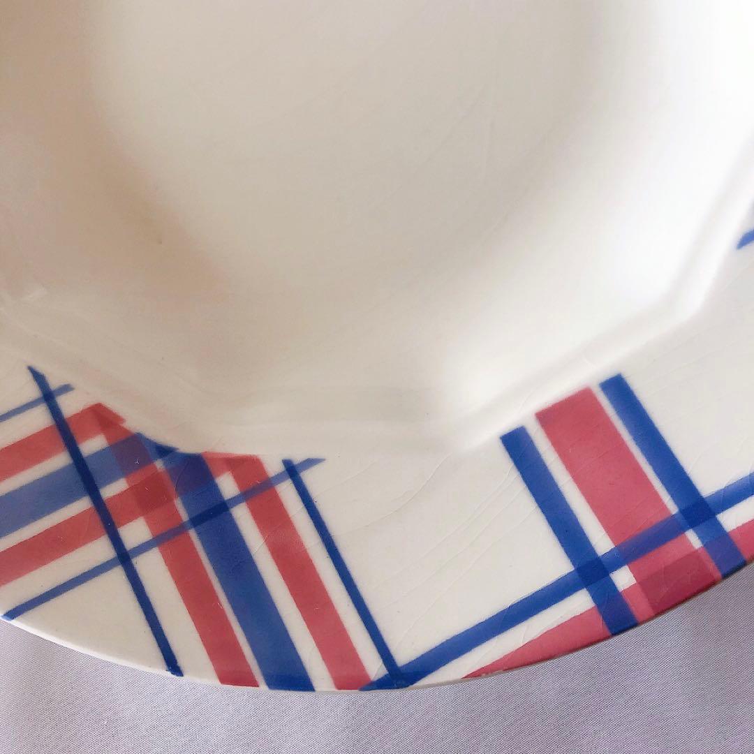 クレイユエモントロー HBCM スーププレート　D フランスアンティーク食器