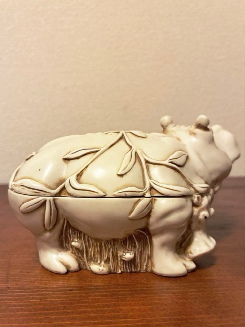 1991年 初期作／SAC刻印あり　カバ フィギュリン ハーモニーキングダム