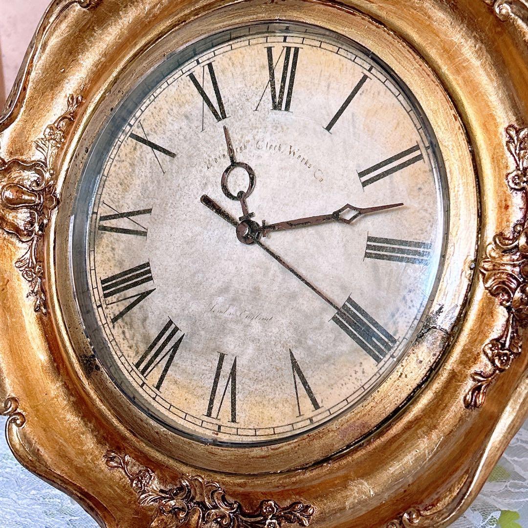 フレンチアンティーク調 壁掛け時計 GL №.1 ウォールクロック 店舗什器