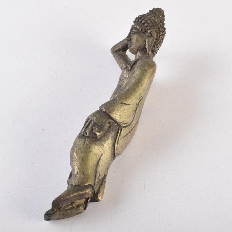 仏教美術　古銅　涅槃像　寝釈迦像　仏像　置物　N　8702