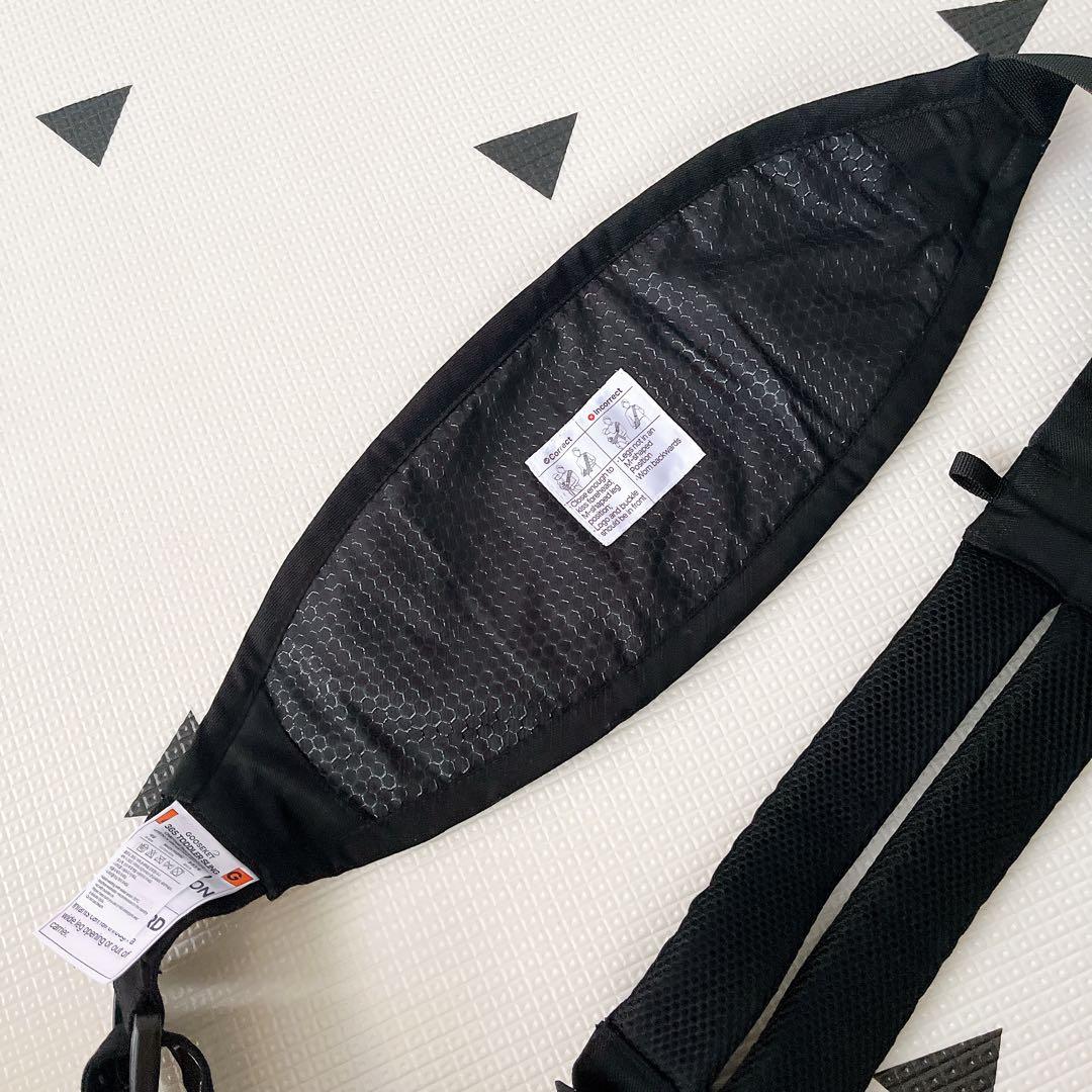 【美品】グスケット365抱っこ紐Plus（抱っこ紐+バッグ）ブラック