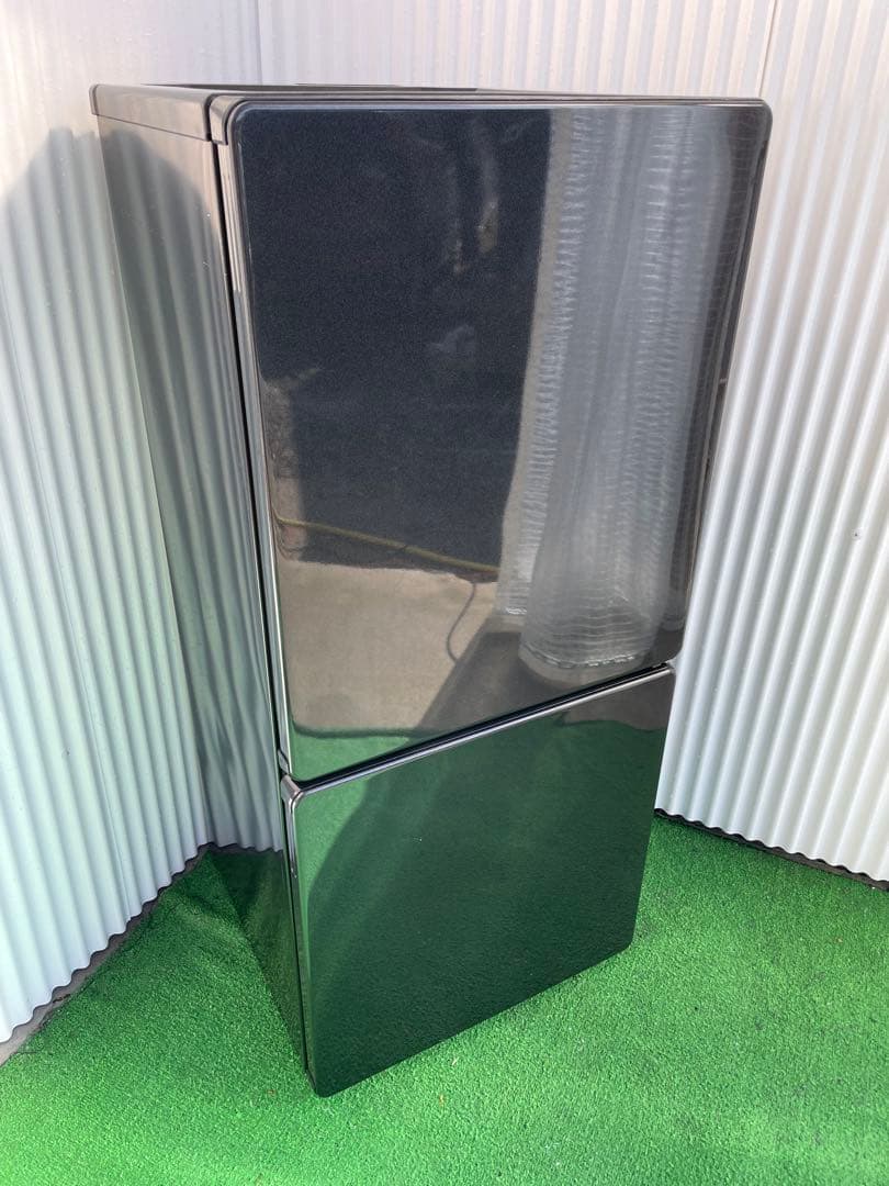 953 ユーイング おしゃれブラック2ドア冷蔵庫 右開き 一人暮らし 単身