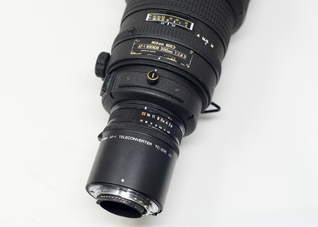 ニコンAF-I NIKKOR 300mm F2.8 D とテレコンTC-20E