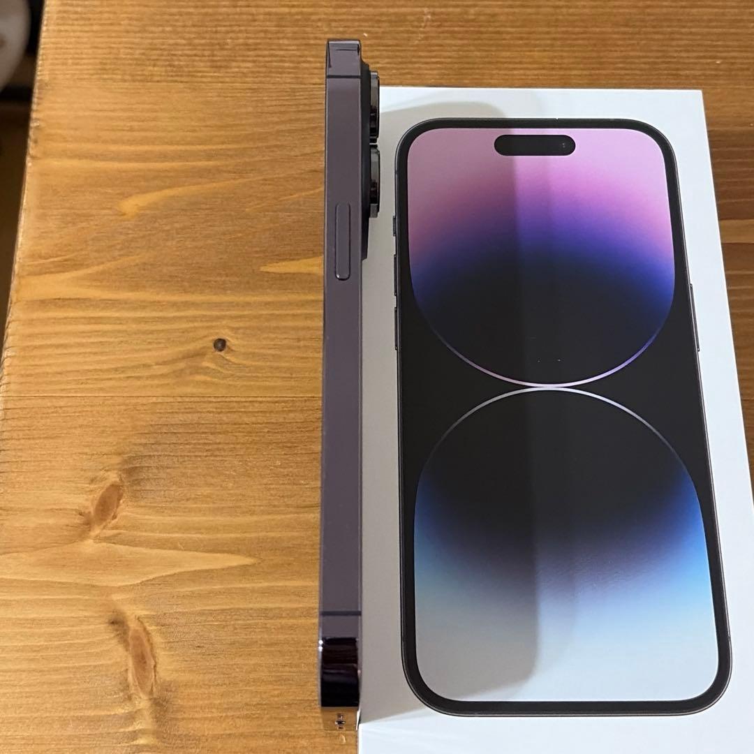 iPhone14pro 128GB ディープパープル SIMフリー　美品
