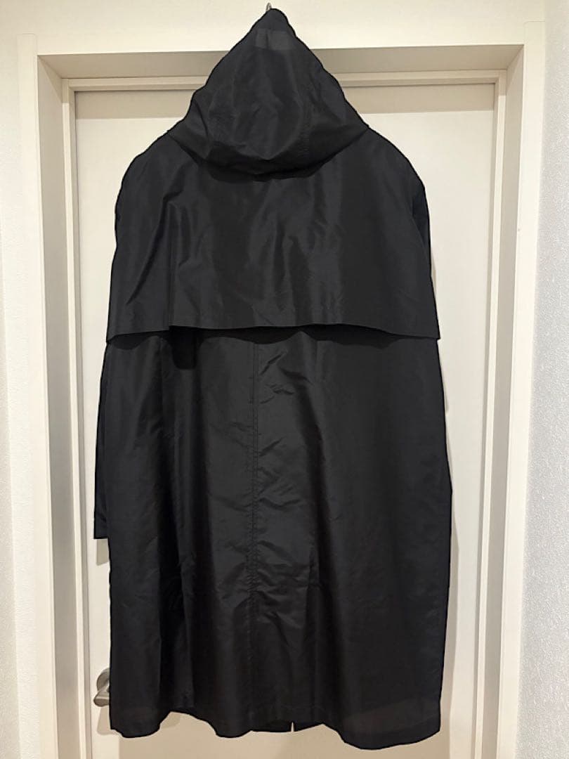 新品MARKAWAREマーカウェア25SS定価13万シルクタフタモッズパーカー黒