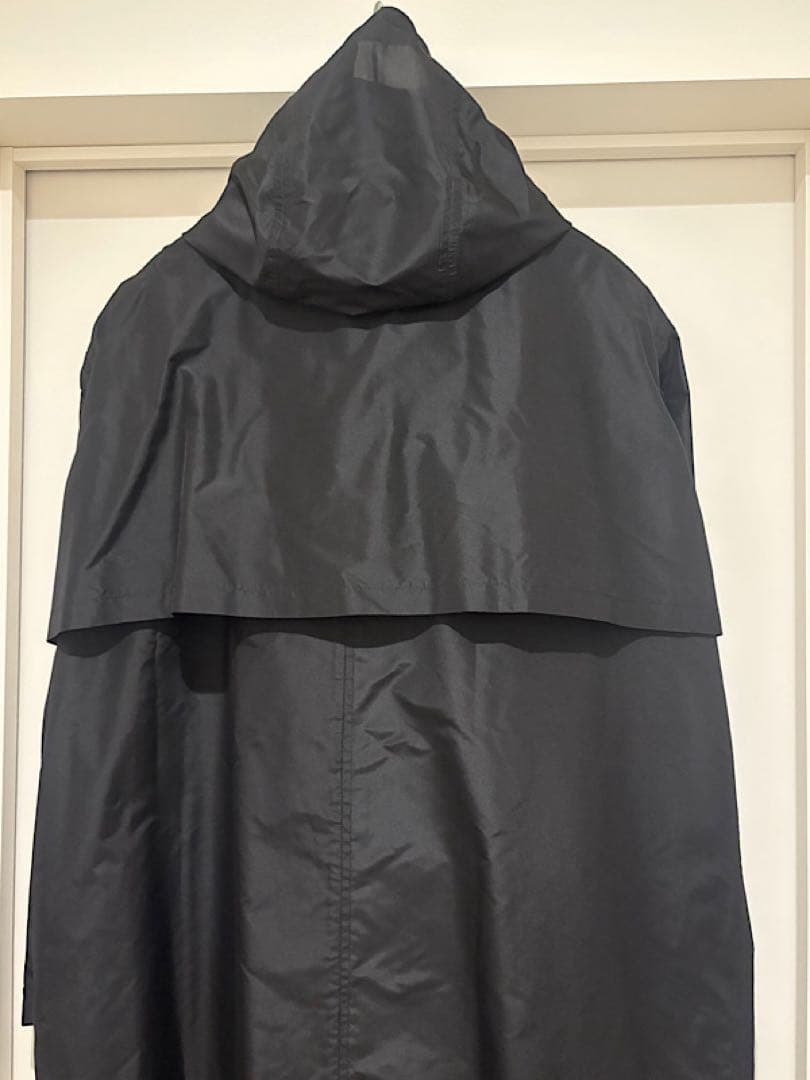 新品MARKAWAREマーカウェア25SS定価13万シルクタフタモッズパーカー黒