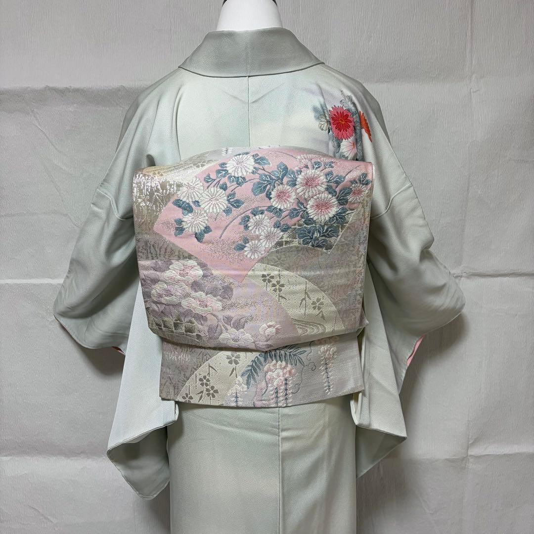 未使用近い　美品　袷　正絹　友禅　訪問着　フルセット