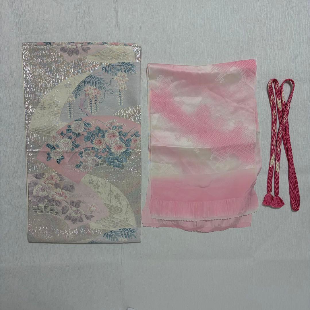 未使用近い　美品　袷　正絹　友禅　訪問着　フルセット