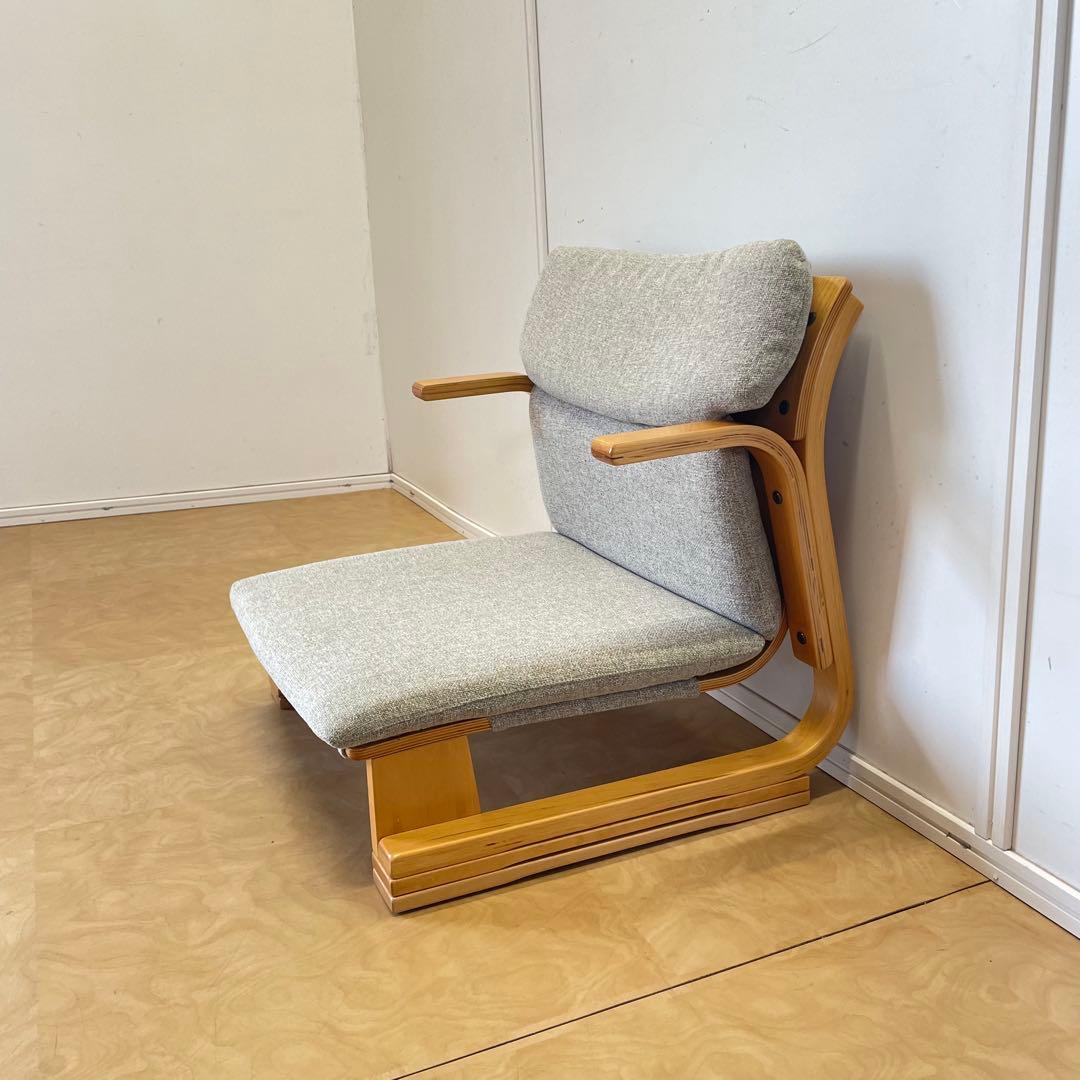 楽座椅子NEW クッション付 新日本木工 座椅子 チェア イス あぐら 通販生活