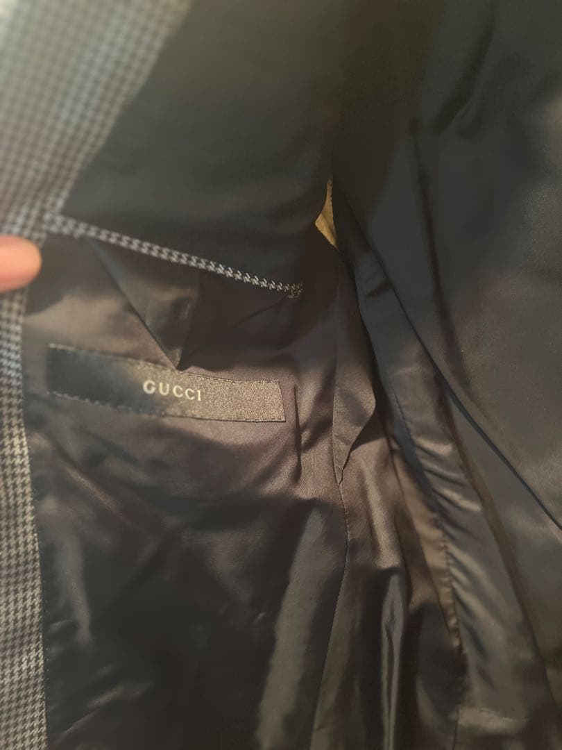 GUCCI ギンガム チェック柄 千鳥柄 トムフォード期 ビジネスジャケット