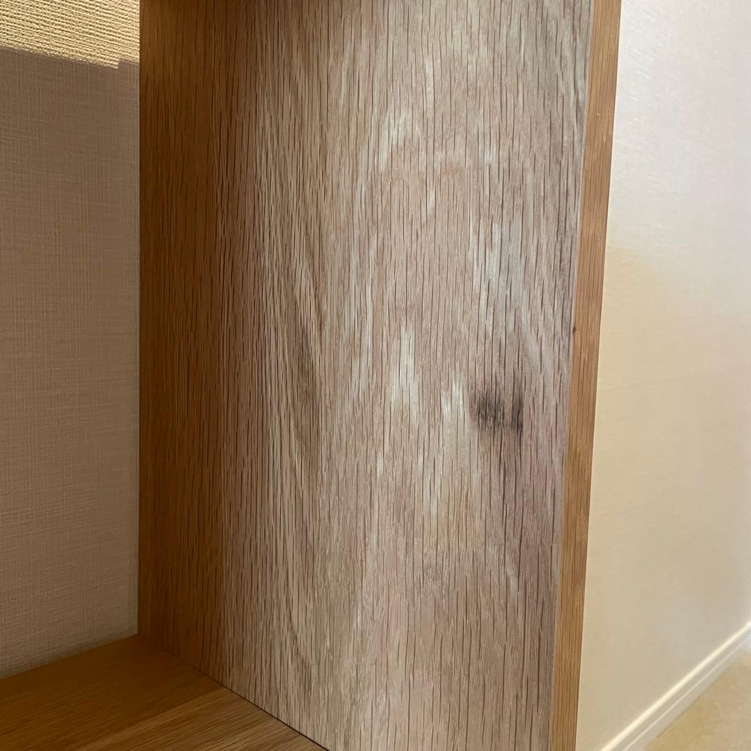 美品★無印良品★スタッキングシェルフ2段×2列オ―ク材