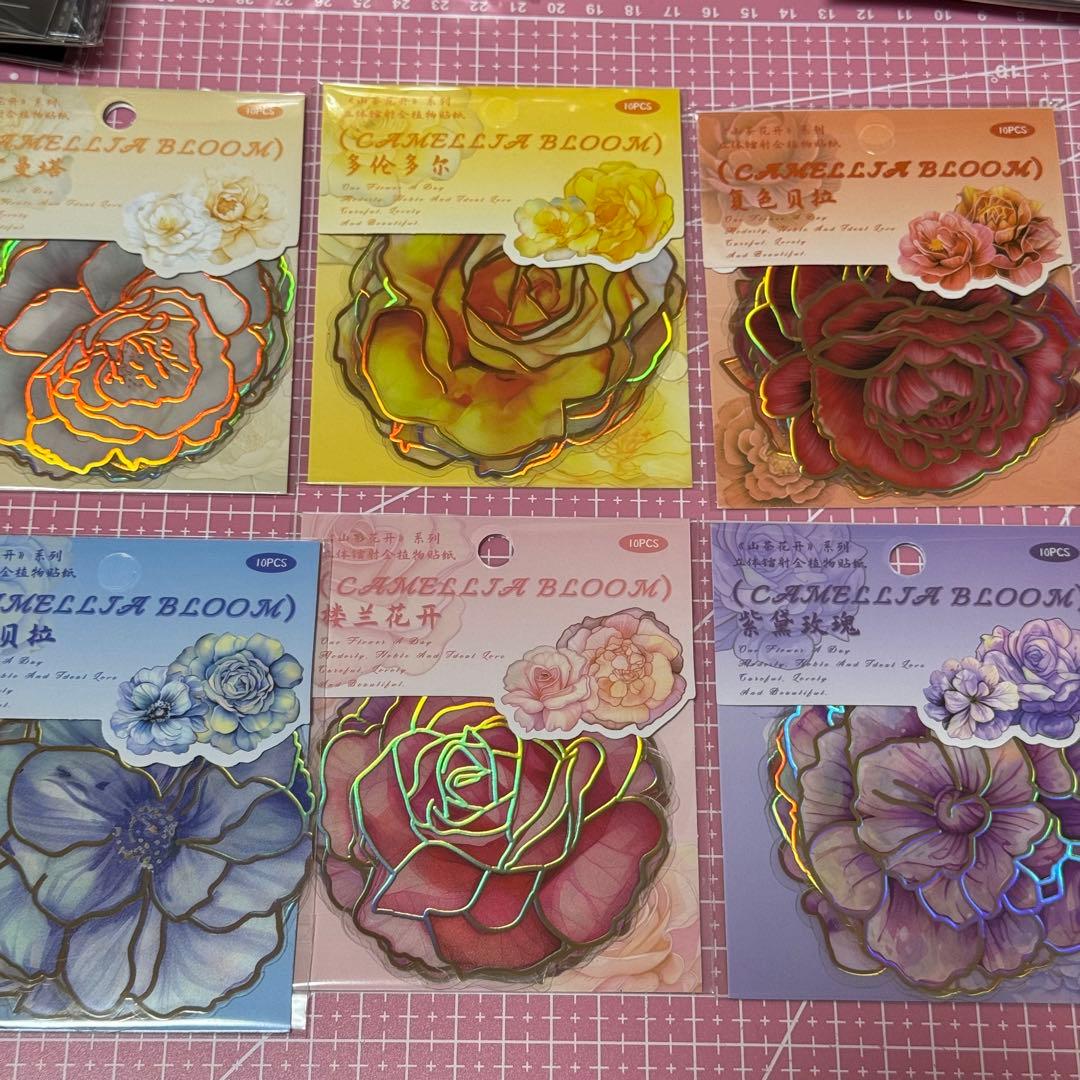 新品未使用コラージュ素材80サイズ紙モノ大量お裾分けステッカー まとめ売り