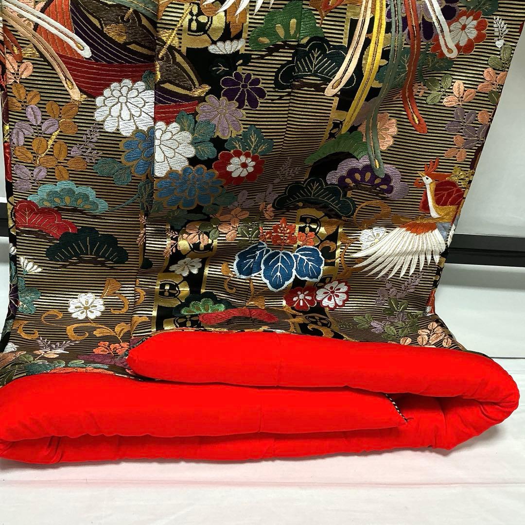 b60 正絹　色打掛　唐織　豪華　花嫁衣装　ウエディング　極美品　着物